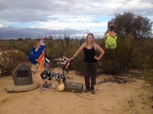 Summer at the centenary plaque